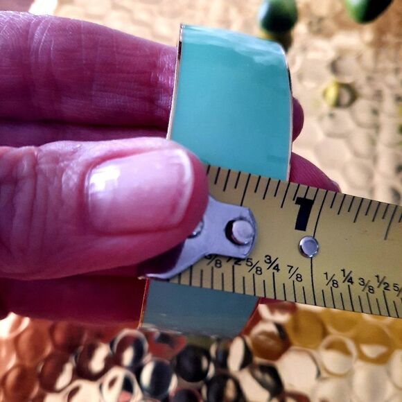 J. CREW Jewel Tone Enamel Bangle Bracelet NORMCORE! - Picture 5 of 7